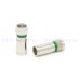 RG6SV5C2V-G 5C皺縮式接頭 綠色鳳梨接頭 皺縮 推入式RG6 5C2V 數位天線第四台CATV 衛星BS.CS 防洩鳳梨雙鋁雙網線用接頭